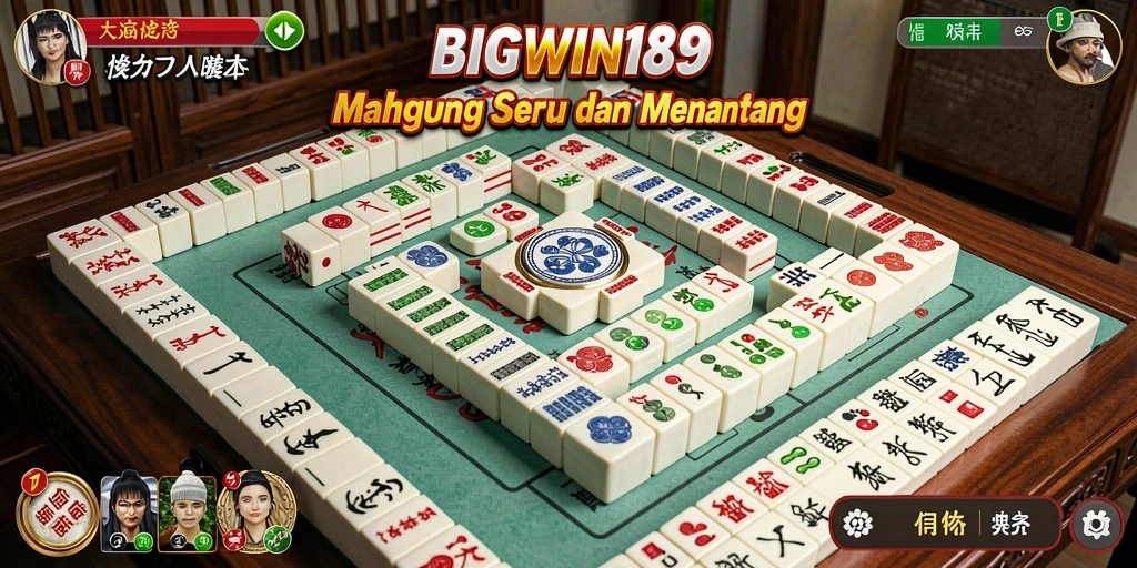 Screenshot gameplay BIGWIN189 menampilkan keseruan permainan Mahjong.