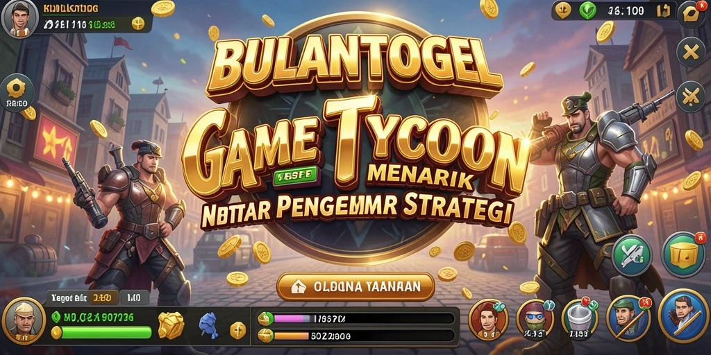 Tampilan gameplay <strong>BULANTOGEL</strong> yang mendebarkan dengan elemen Tycoon.