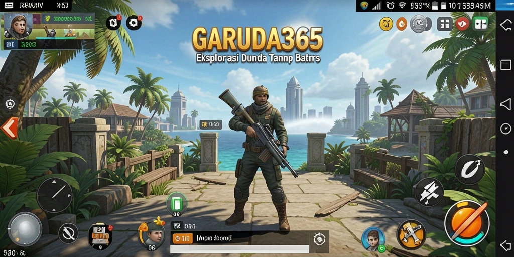 Tampilan gameplay GARUDA365 yang menakjubkan di dunia Open World.