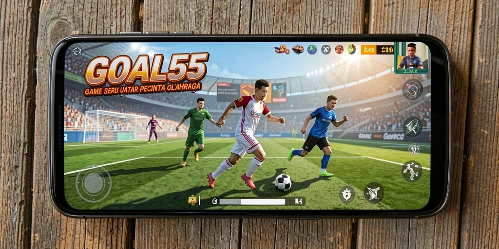 Tampilan gameplay GOAL55 yang mendebarkan dan penuh aksi.