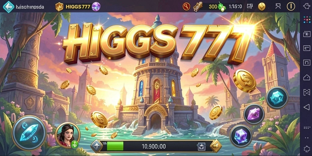 Tampilan gameplay HIGGS777 yang menegangkan dalam pertarungan Tower Defense.