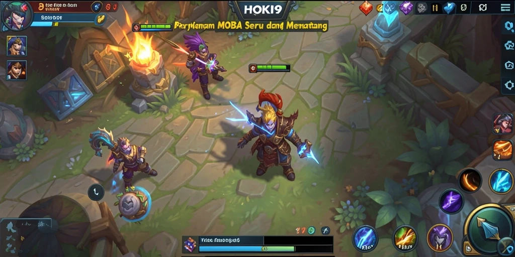 Tampilan seru melawan musuh dalam HOKI9