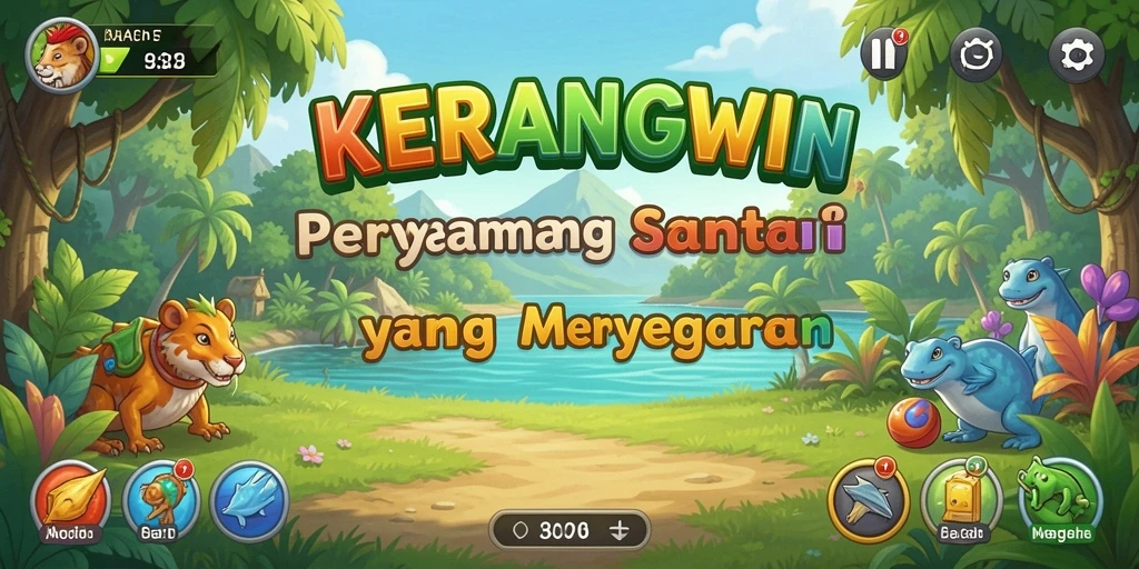 Tampilan gameplay KERANGWIN yang menyenangkan dan interaktif.