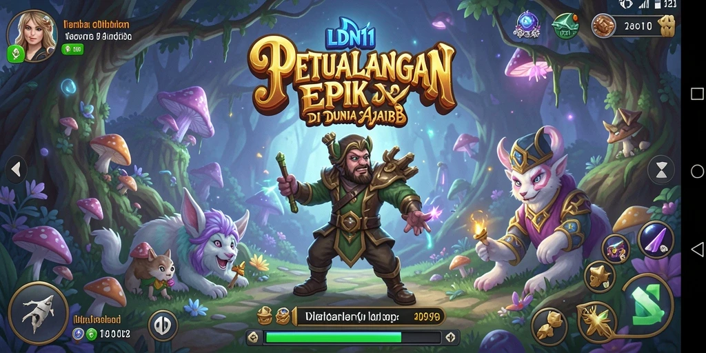 Tampilan gameplay LDN11 yang menampilkan petualangan epik dan grafis menawan.