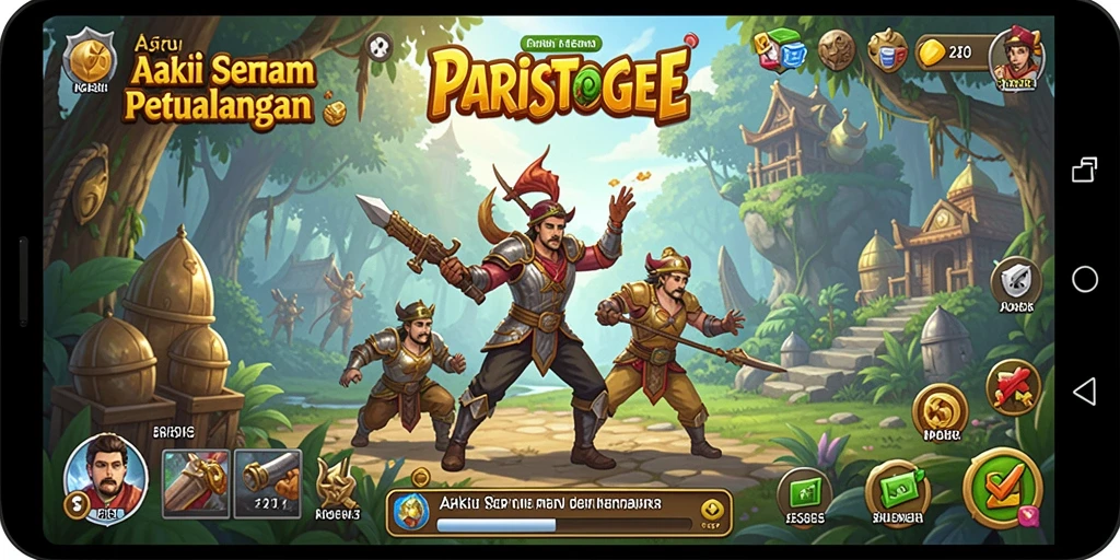 Tampilan aksi mendebarkan dalam gameplay PARISTOGEL.