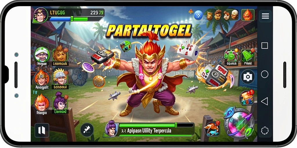 Tampilan antarmuka aplikasi PARTAITOGEL yang user-friendly.