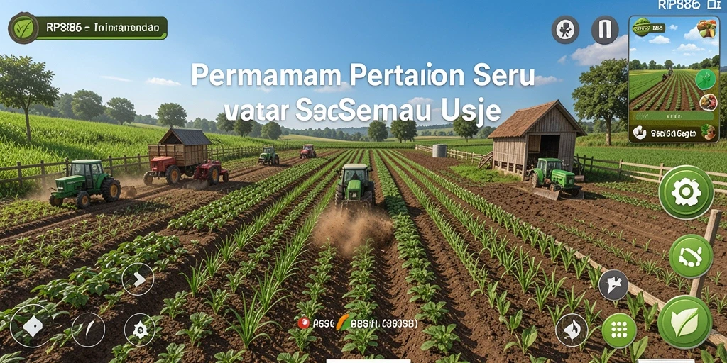 Tampilan gameplay RP886 yang menarik di dunia pertanian.