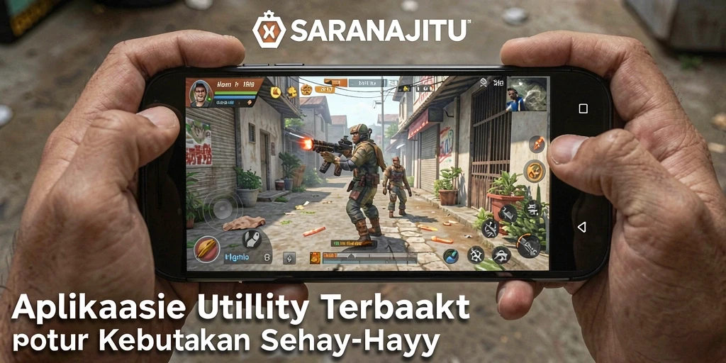 Screenshot SARANAJITU yang menampilkan berbagai fitur aplikasi Utility.