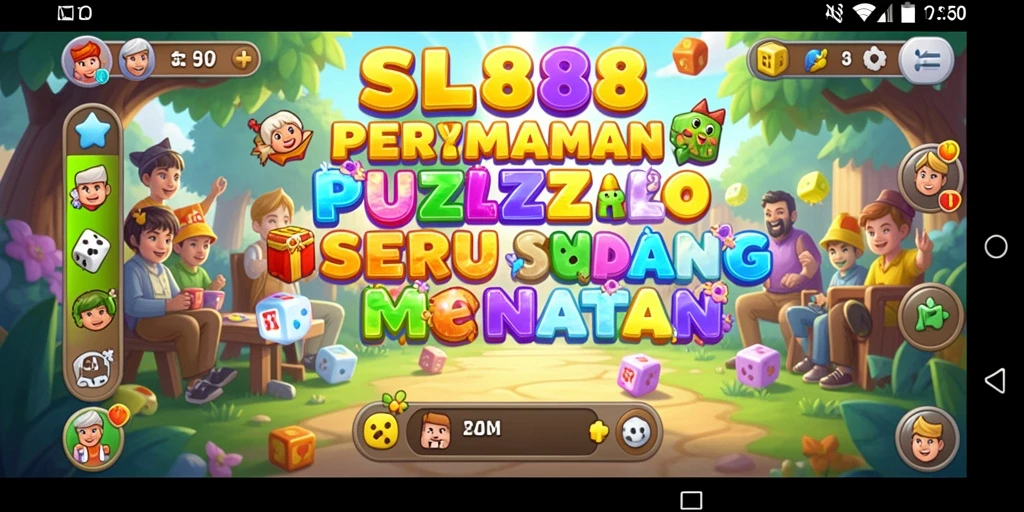 Screenshot SL888 menampilkan gameplay puzzle yang menarik dan menantang.