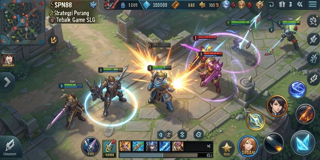 Gambaran menarik dari gameplay strategis SPN88.