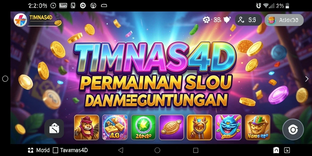 Tampilan gameplay seru dan menarik dari TIMNAS4D.
