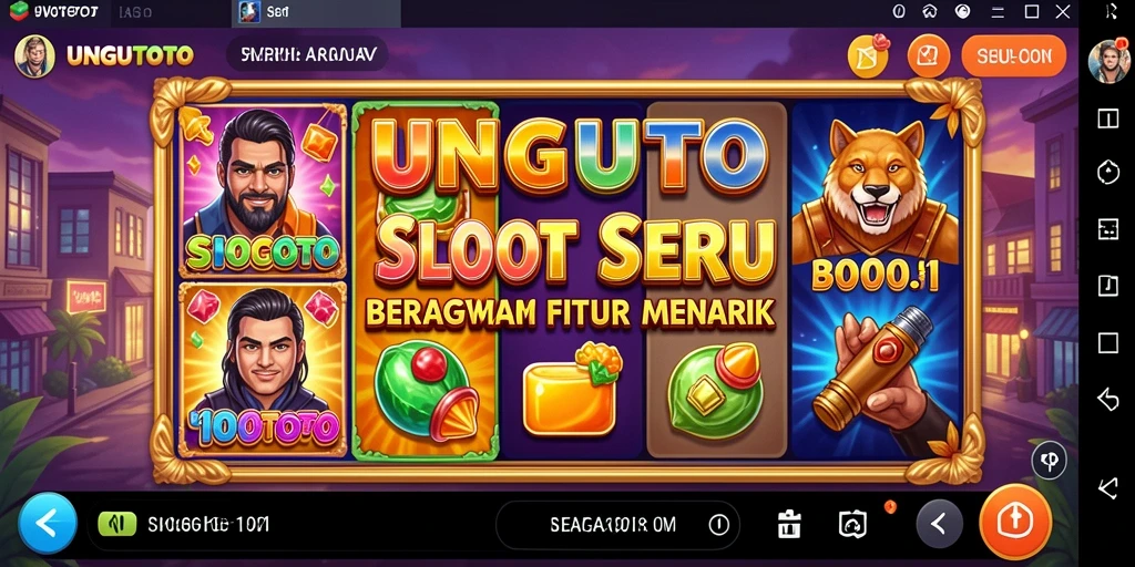 Tangkapan layar menunjukkan gameplay seru dari UNGUTOTO.