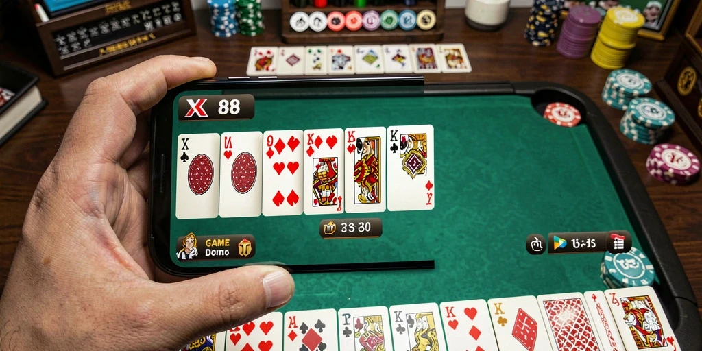 Tampilan gameplay X88 yang mengasyikkan dan penuh aksi.