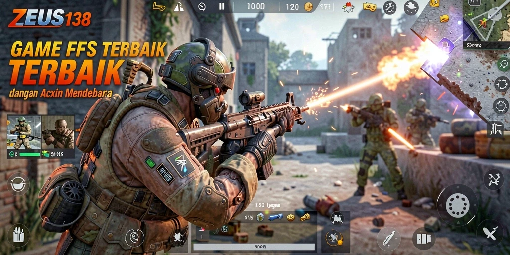Tampilan gameplay menarik di ZEUS138 dengan aksi menembak yang seru.